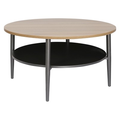 Стол журнальный SIGNAL ELLA A дуб/черный 80/45